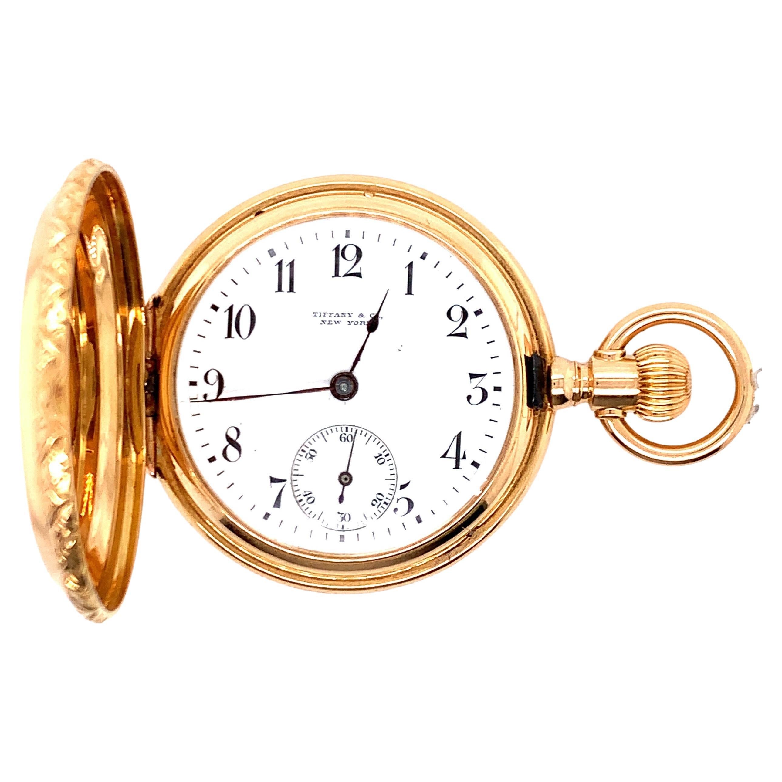 Tiffany & Co. Gold Pocket Watch For Sale