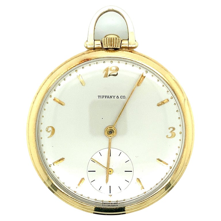 Tiffany and Co. Gold Pocket Watch For Sale at 1stDibs