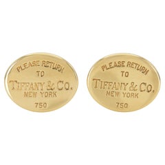Tiffany
Co. Gold "Return to Tiffany" Cufflinks