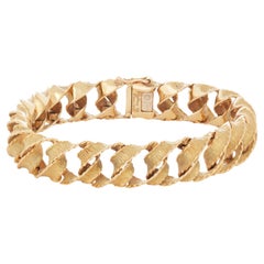Tiffany & Co. Gold Ribbon Curb Link Armband