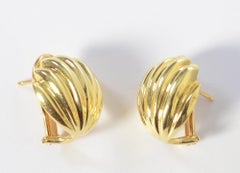 Tiffany & Co. Gold Seashell Earrings