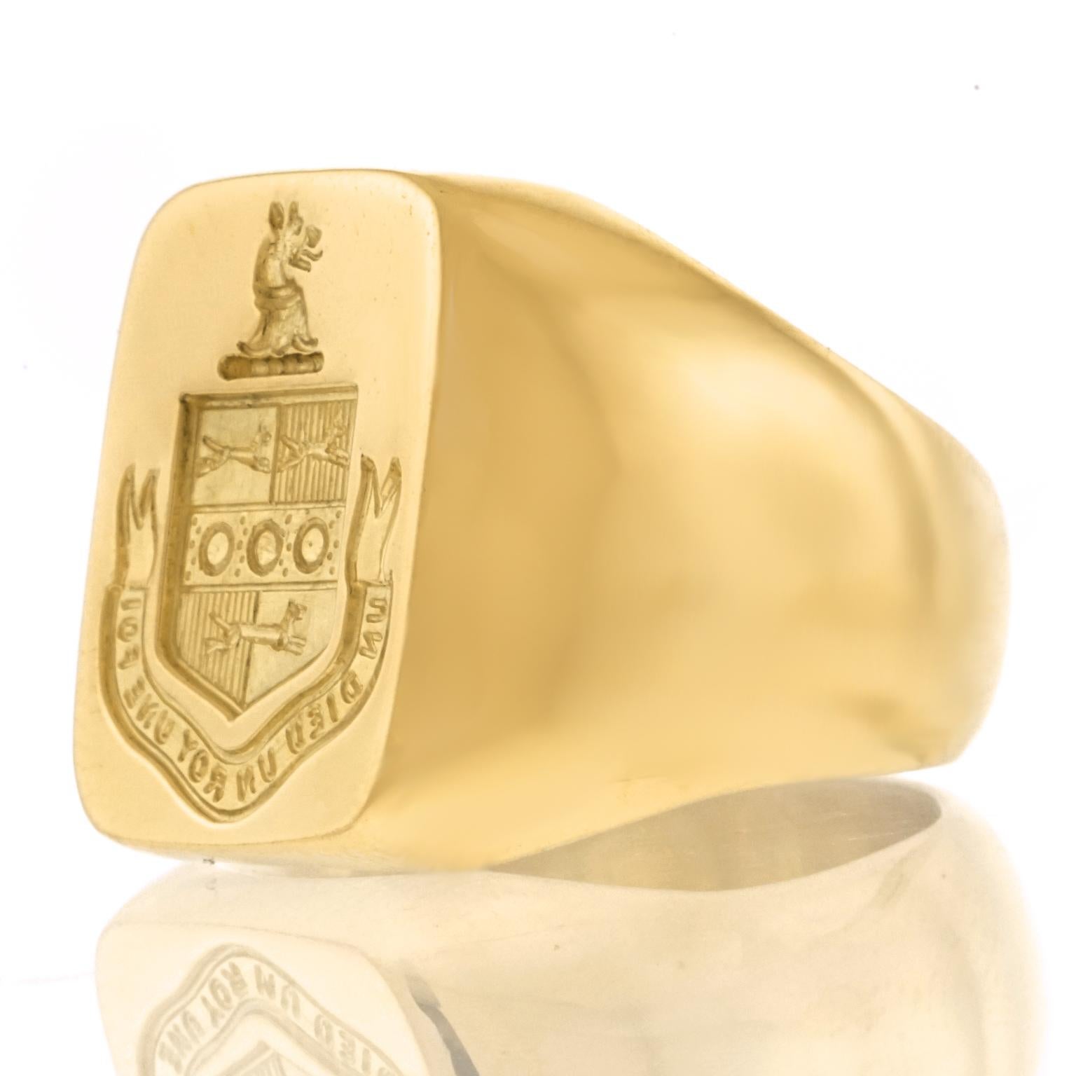 tiffany & co. gold signet ring womens