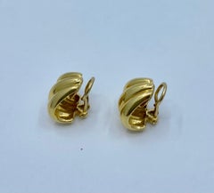 Tiffany & Co. Gold Small Shell Earrings