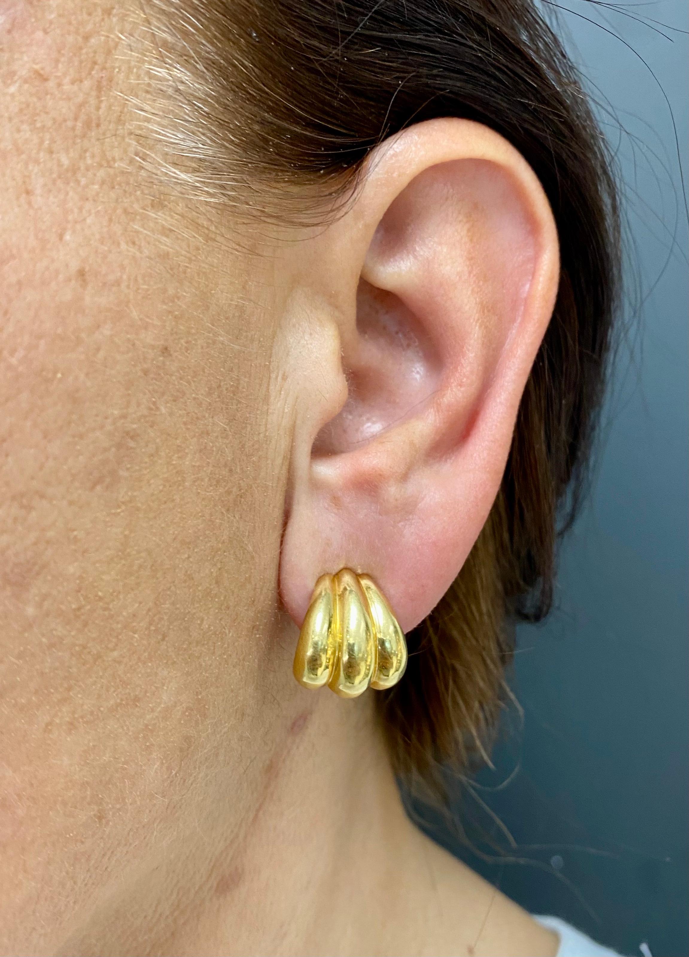 Women's Tiffany & Co. Gold Small Shell Earrings