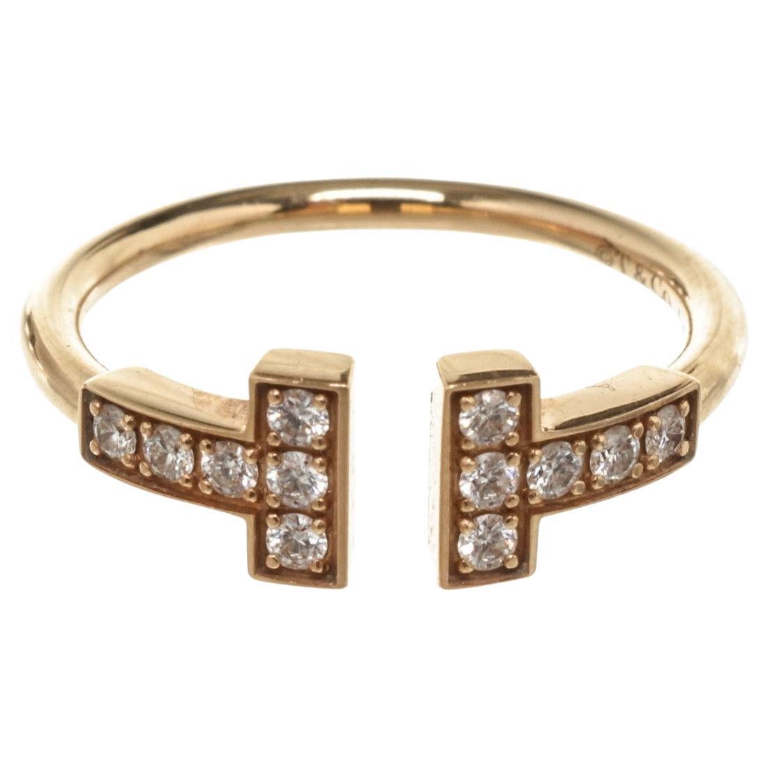 Tiffany & Co Gold T Wire Diamond Ring