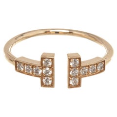 Tiffany & Co Gold T Wire Diamond Ring