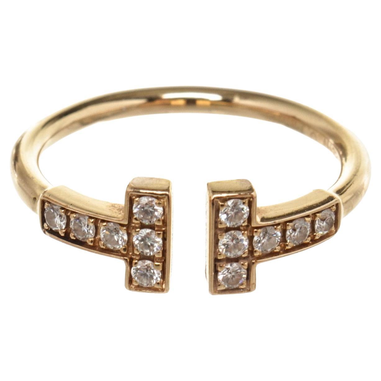 Tiffany & Co Gold T Wire Diamond Ring