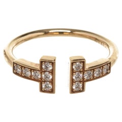 Gold T-Draht-Diamantring von Tiffany & Co