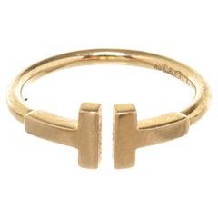 Tiffany & Co Gold T Wire Ring 5.5