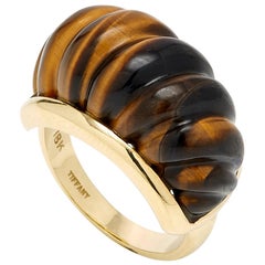 Tiffany & Co. Gold Tiger's Eye Ring