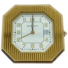 Tiffany & Co. Gold Travel Clock