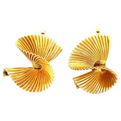 Vintage Tiffany & Co. Gold Twist Ear Clips