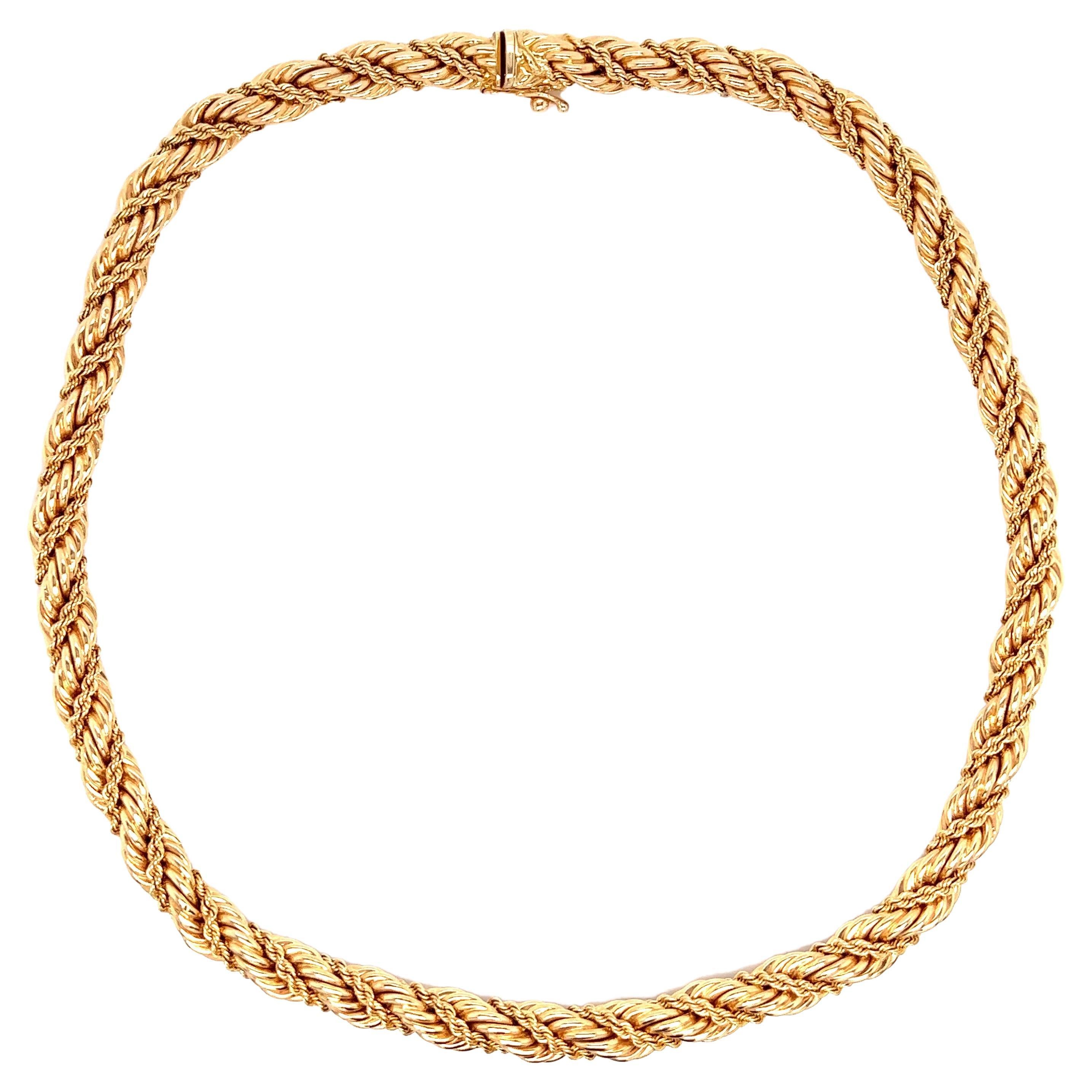Tiffany & Co. Gold Twist Necklace