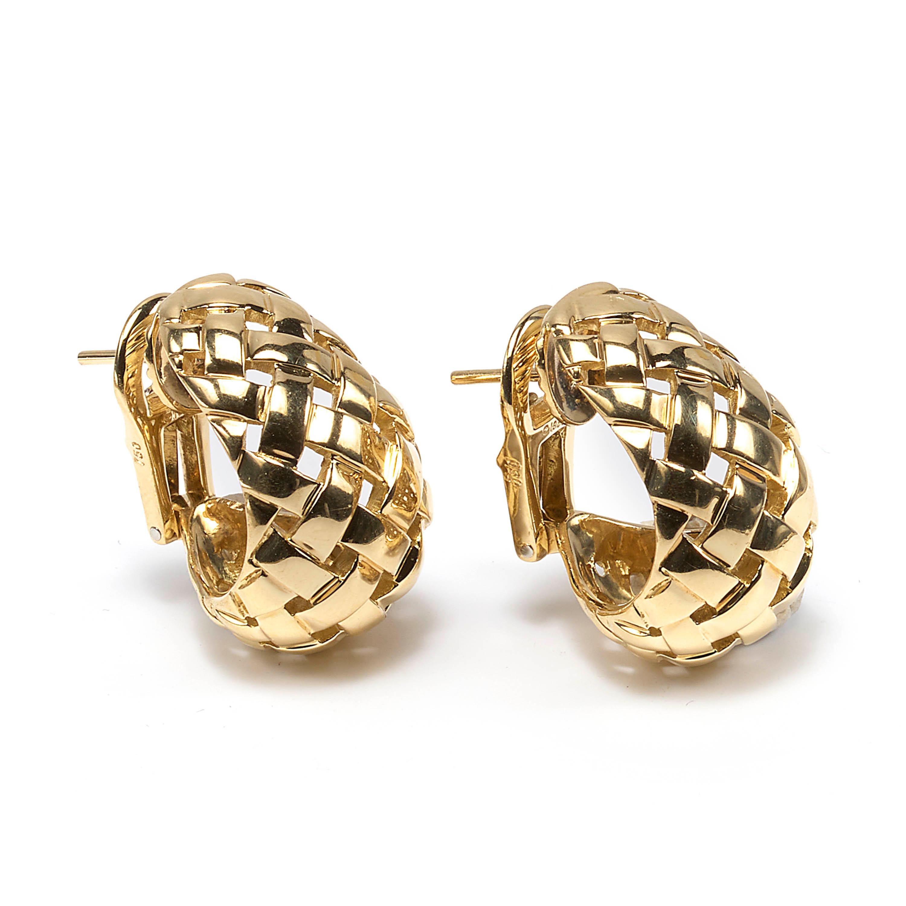 A pair of Tiffany & Co. gold 