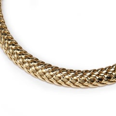 Tiffany & Co. Gold "Vannerie" Necklace