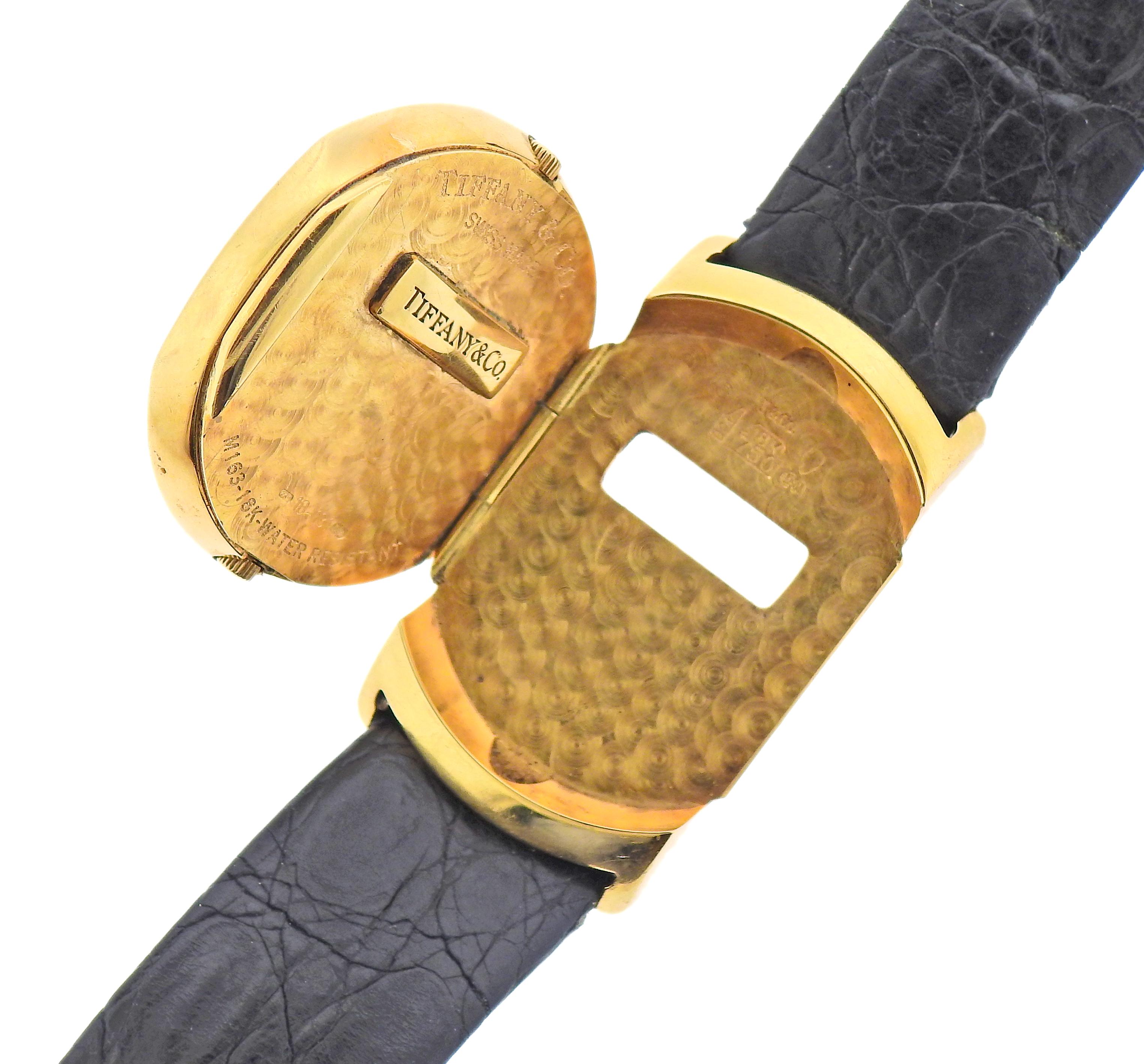 Tiffany & Co. Goldene Uhr im Angebot 1