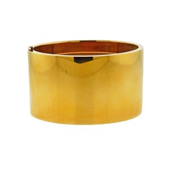 Tiffany 
Co. Gold Wide Bangle Bracelet