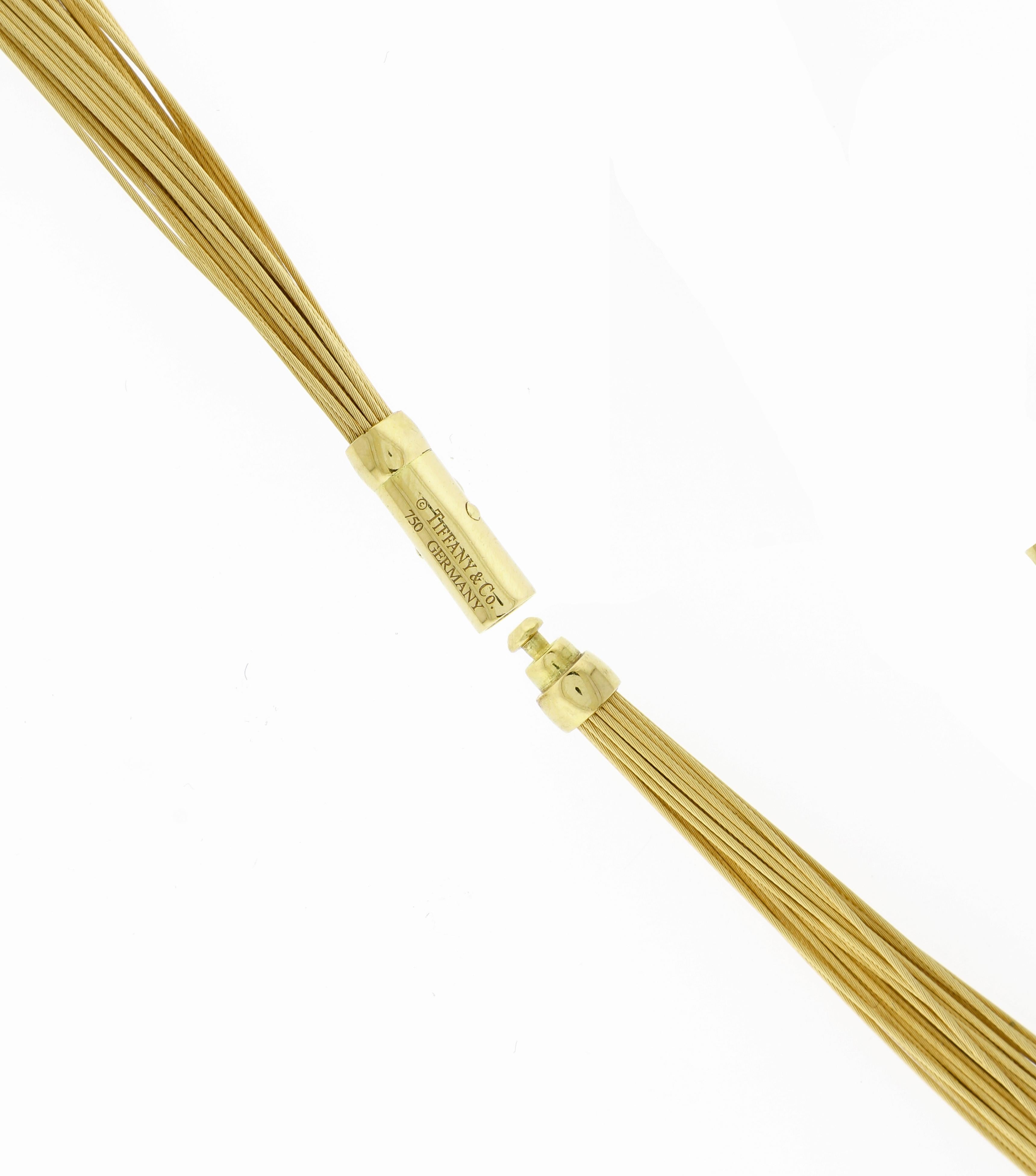 Tiffany & Co. Gold Wire Necklace/Choker In Excellent Condition In Bethesda, MD