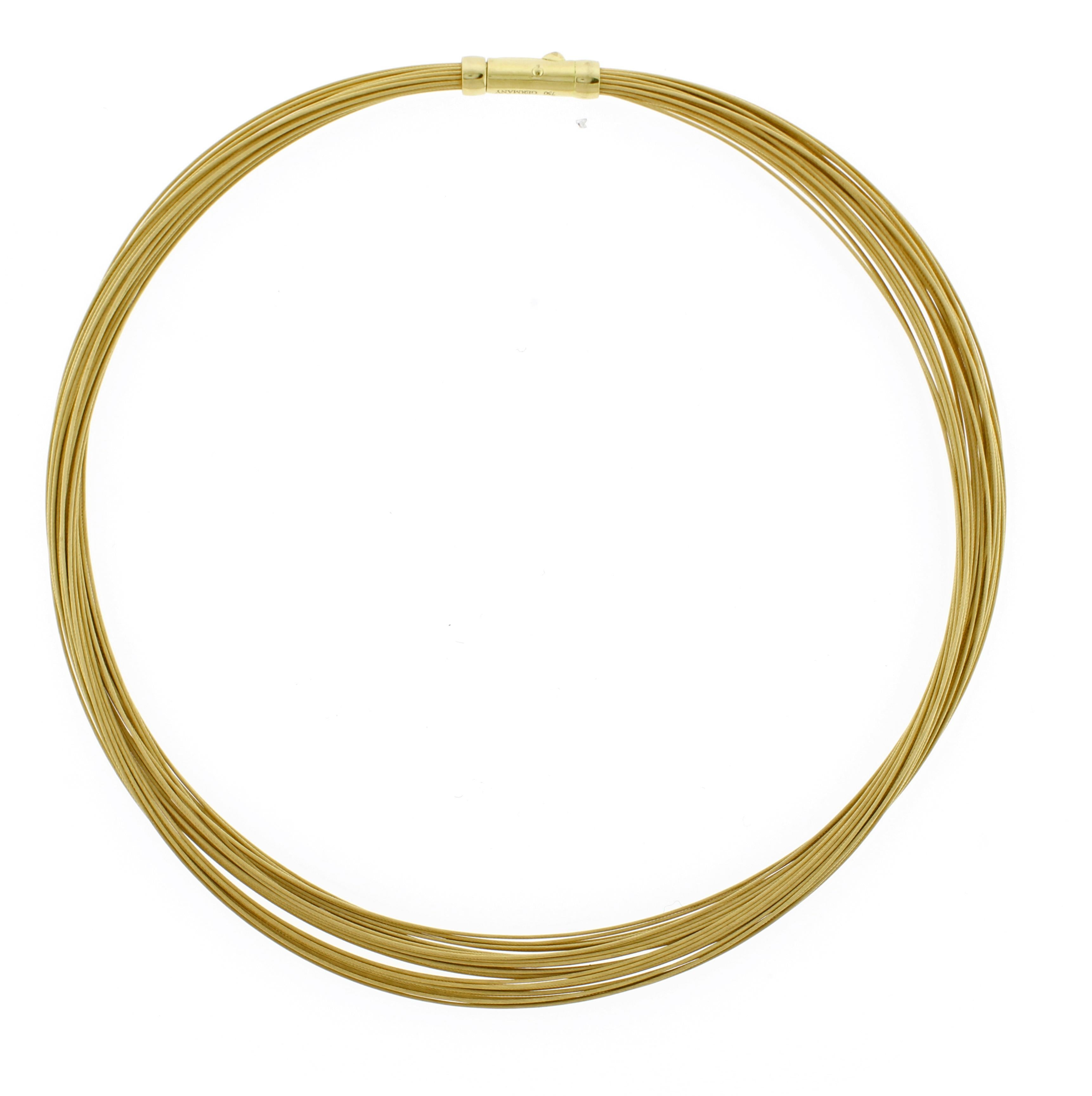 Women's or Men's Tiffany & Co. Gold Wire Necklace/Choker
