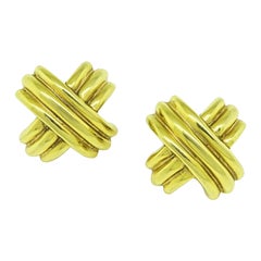 Orecchini a X in oro di Tiffany & Co.
