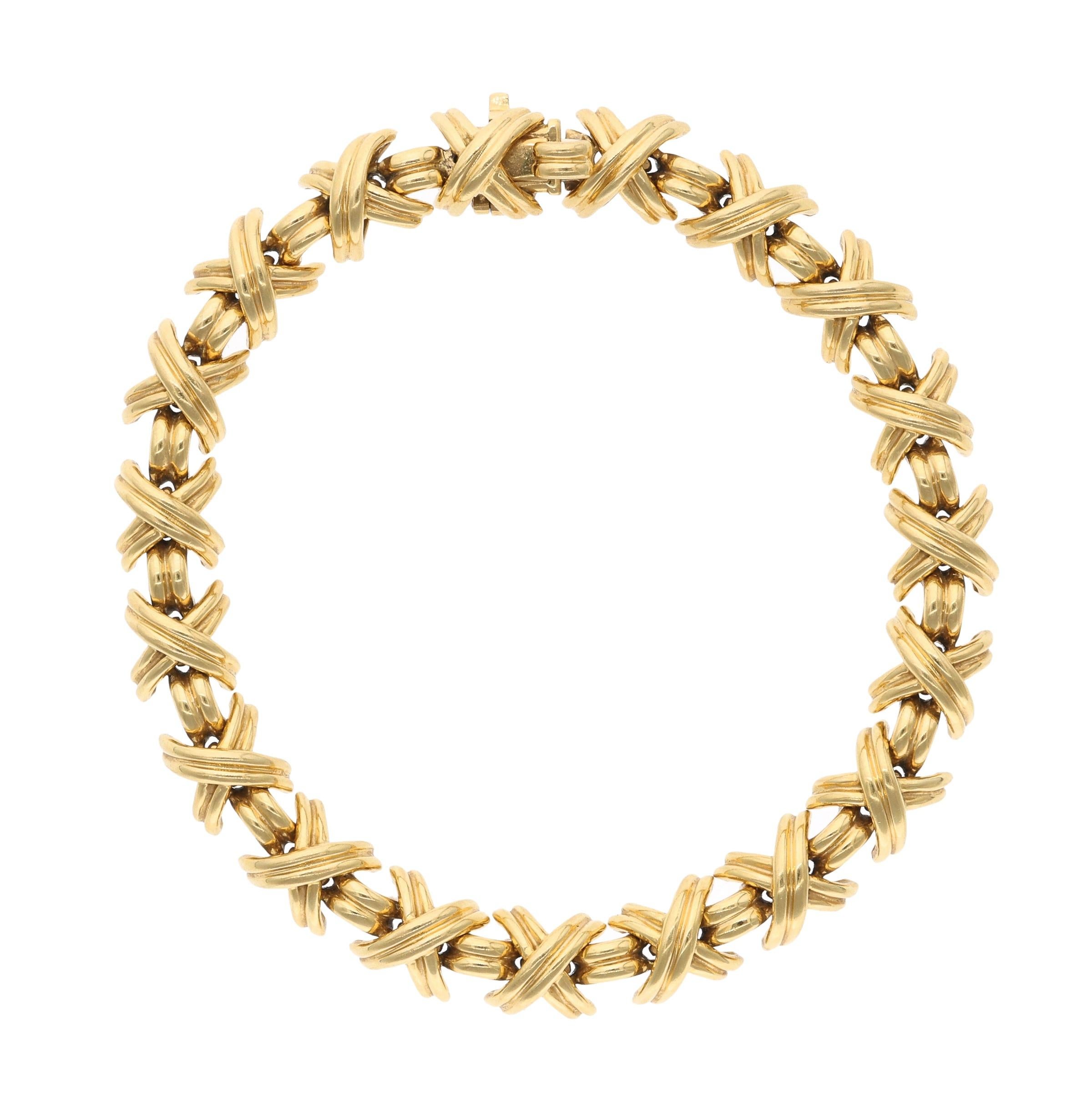 tiffany x bracelet gold
