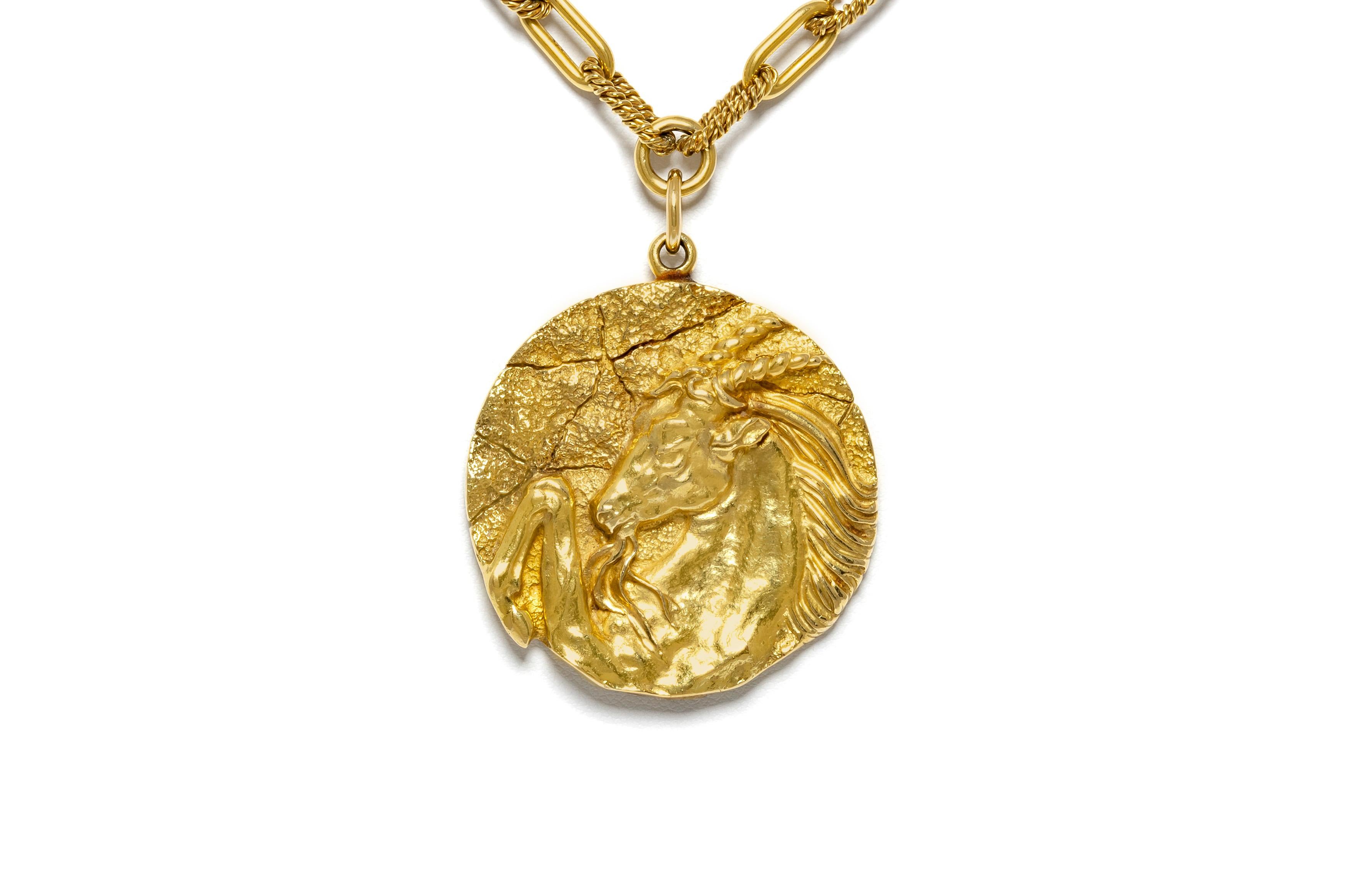 tiffany zodiac necklace gold