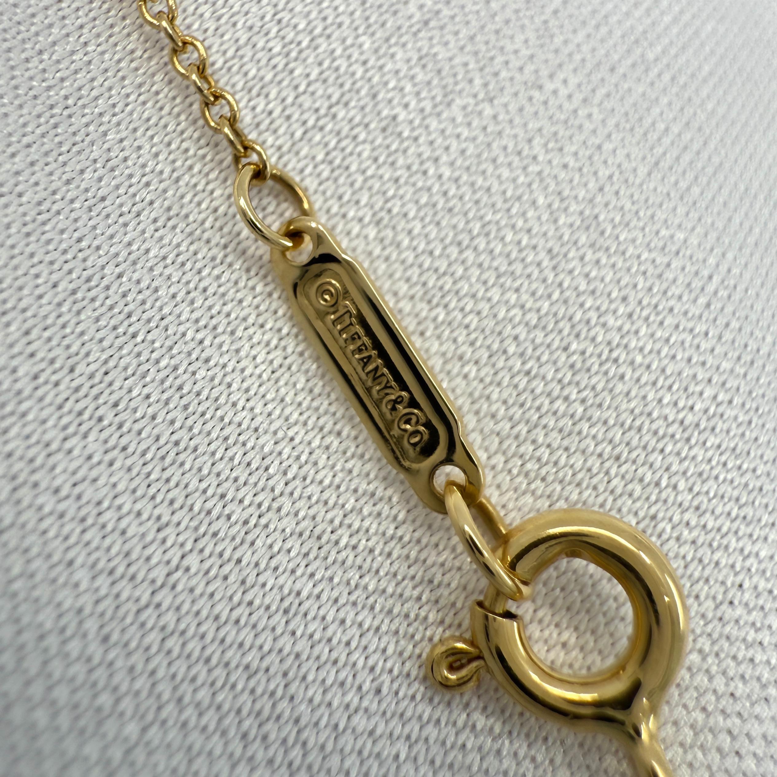 Tiffany & Co. Collier pendentif en or jaune 18 carats avec perles de Southsea et diamants en vente 3