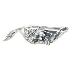 Tiffany & Co Goose Brooch Sterling Silver Estate