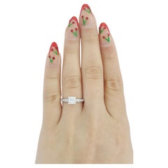 Tiffany & Co. Grace Platinum Princess Brilliant Cut Diamond Engagement Ring