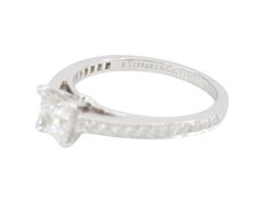 Tiffany & Co. Grace Platinum Princess Brilliant Cut Diamond Engagement Ring