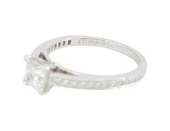 Tiffany & Co. Grace Platinum Princess Brilliant Cut Diamond Engagement Ring