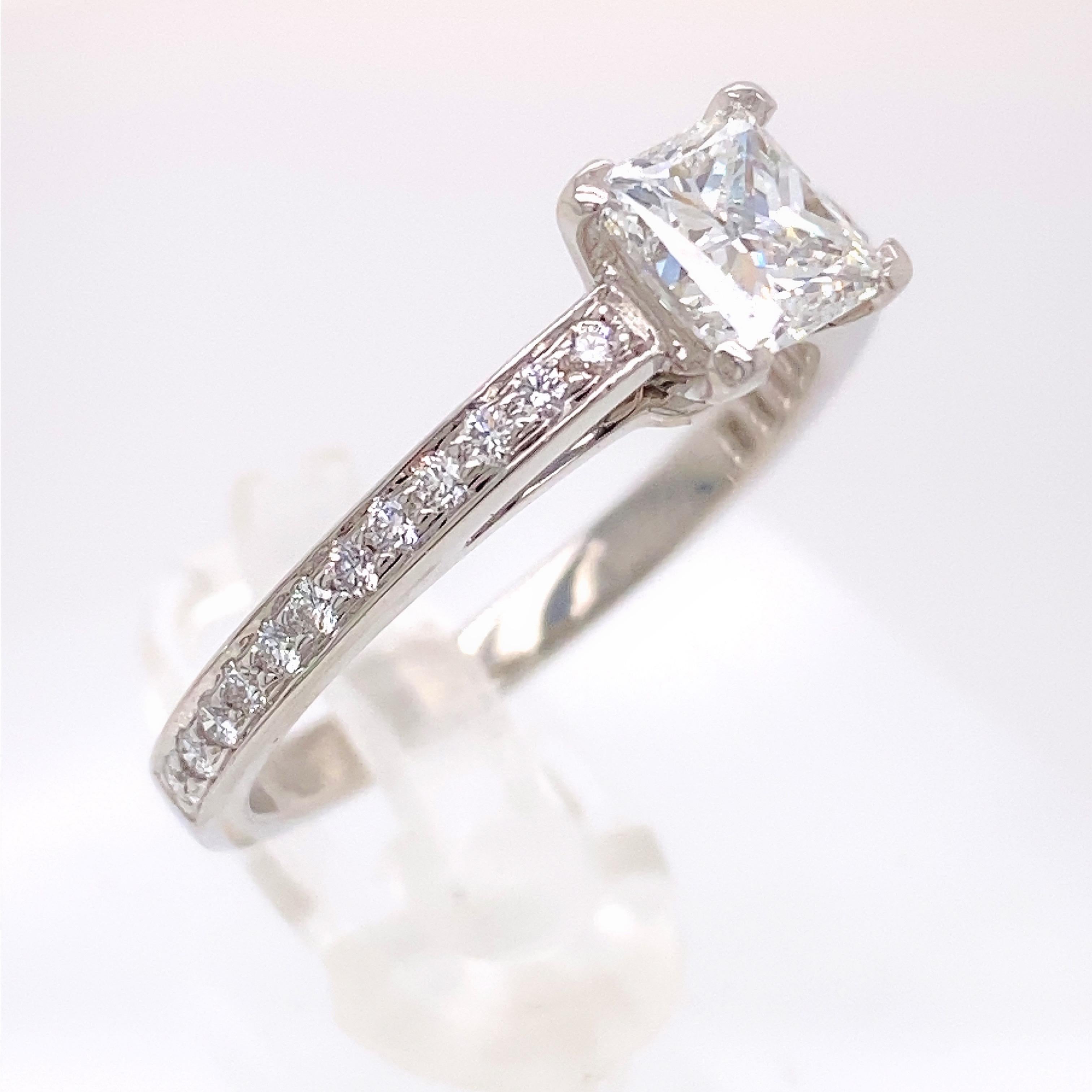 Tiffany & Co Grace Princess Diamond 0.89 Tcw Engagement Ring Diamond Certificate For Sale 6