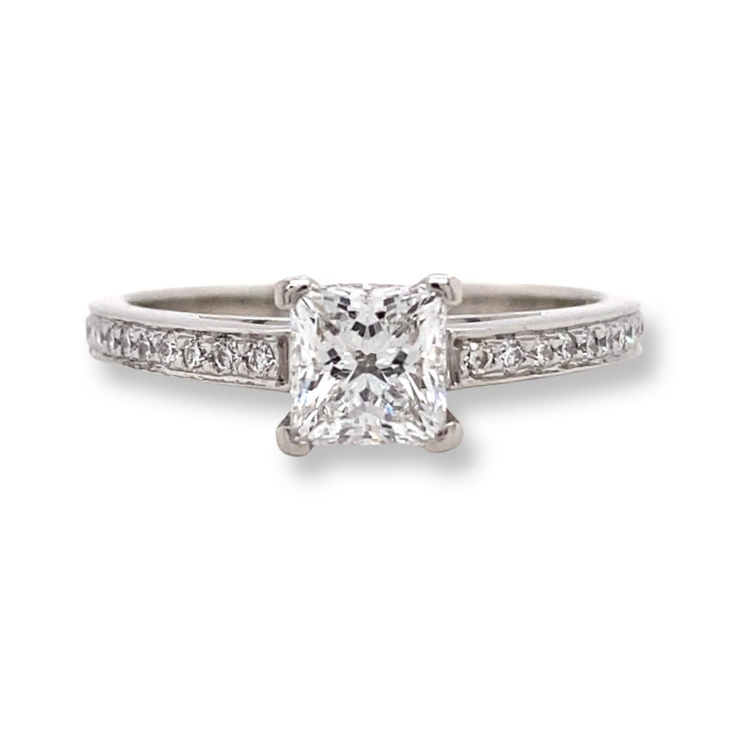 Tiffany & Co Grace Princess Diamond 0.89 Tcw Engagement Ring Diamond Certificate For Sale 8
