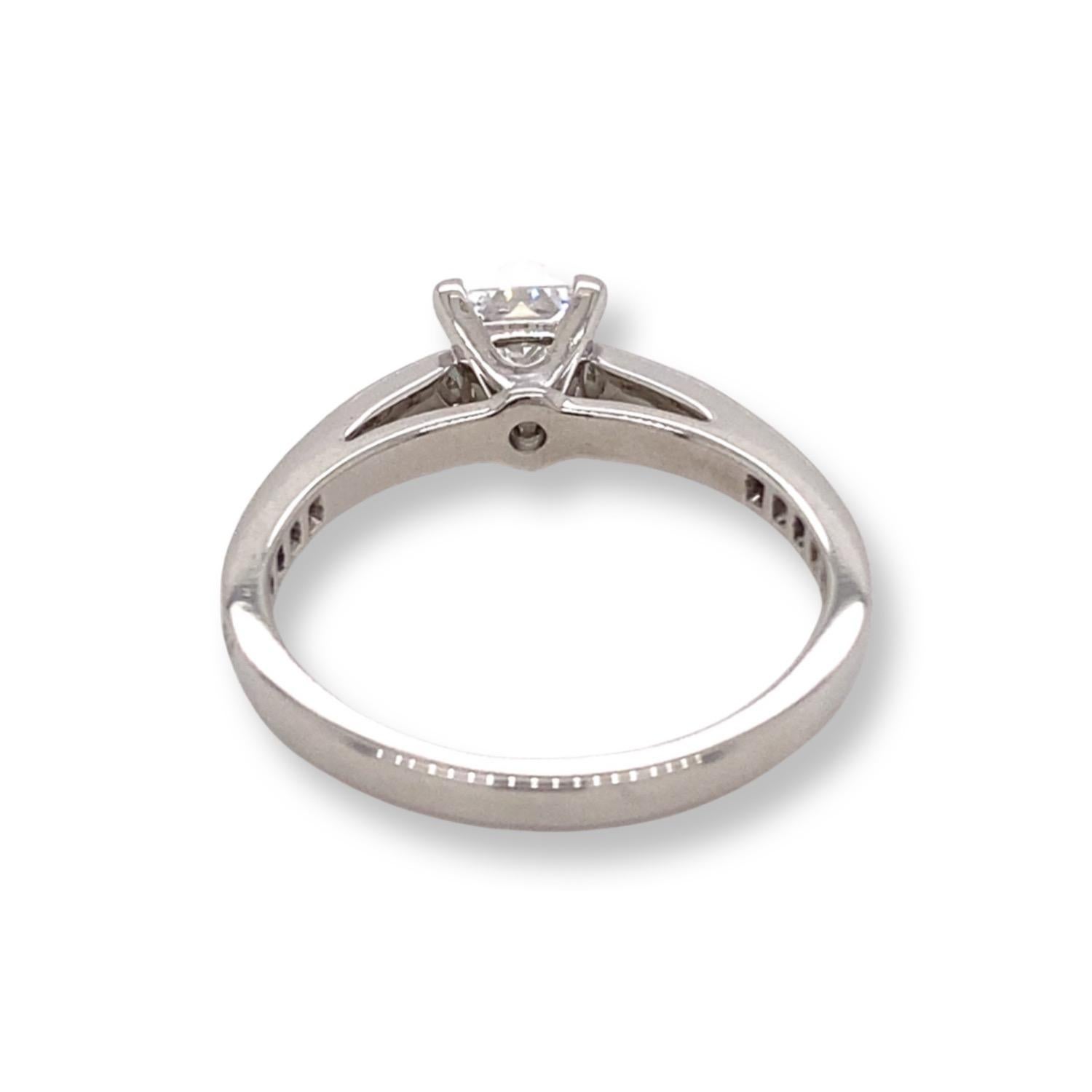 Diamant-Zertifikat von Tiffany & Co Grace Princess 0,89 Tcw Verlobungsring 14