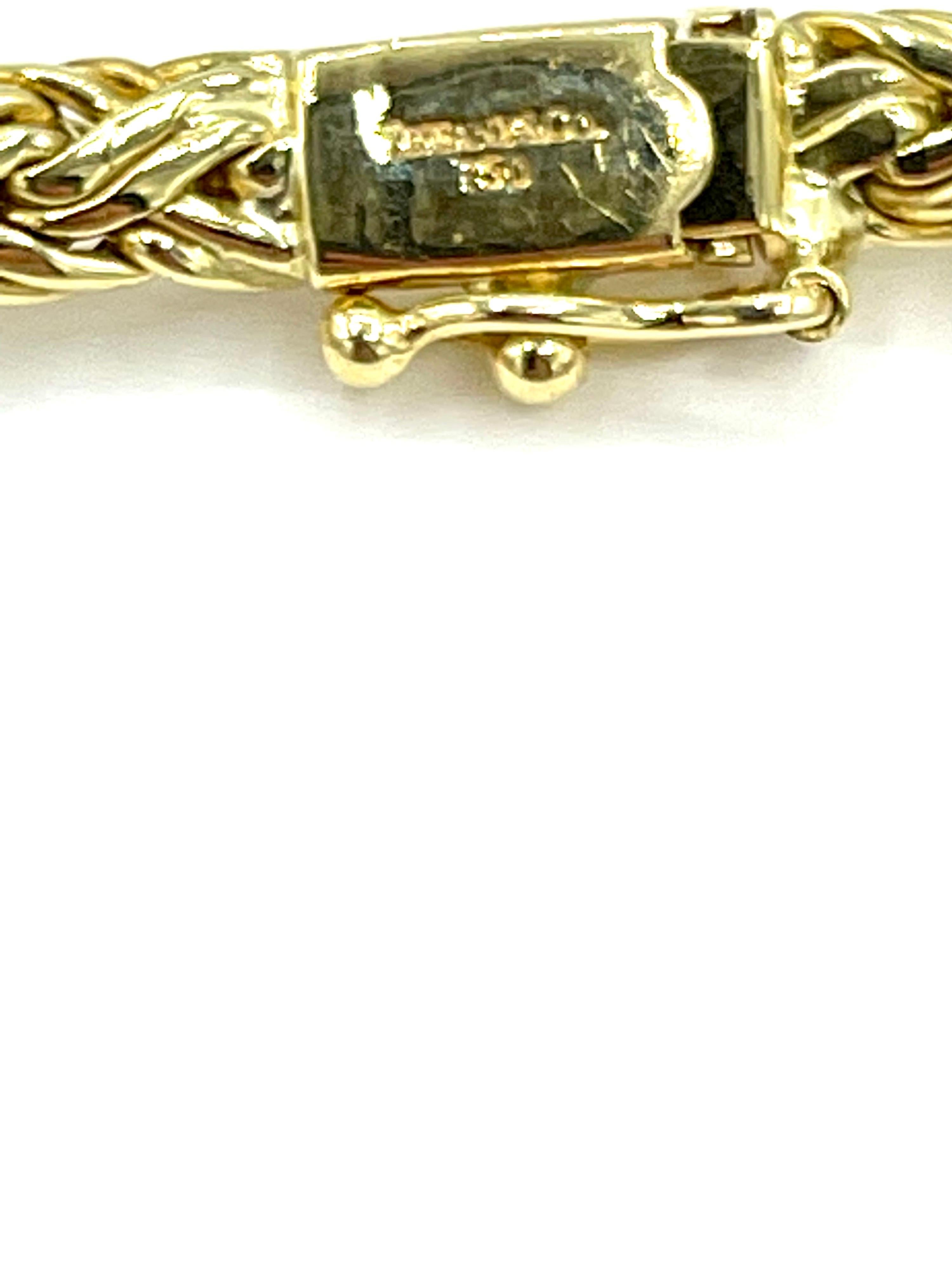 Modern Tiffany & Co. Graduated Byzantine 18K Yellow Gold Necklace