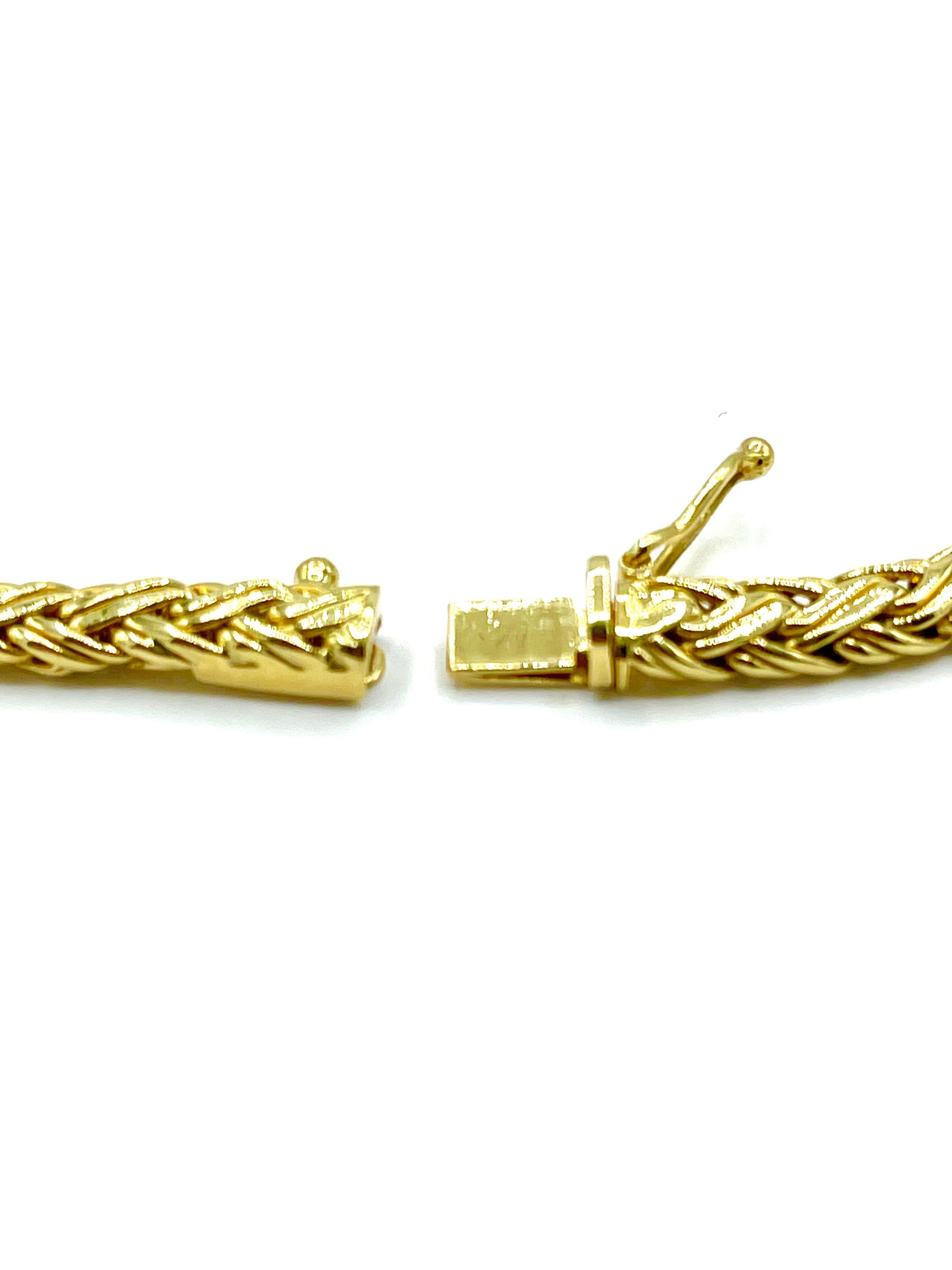 Tiffany & Co. Graduated Byzantine 18K Yellow Gold Necklace 2