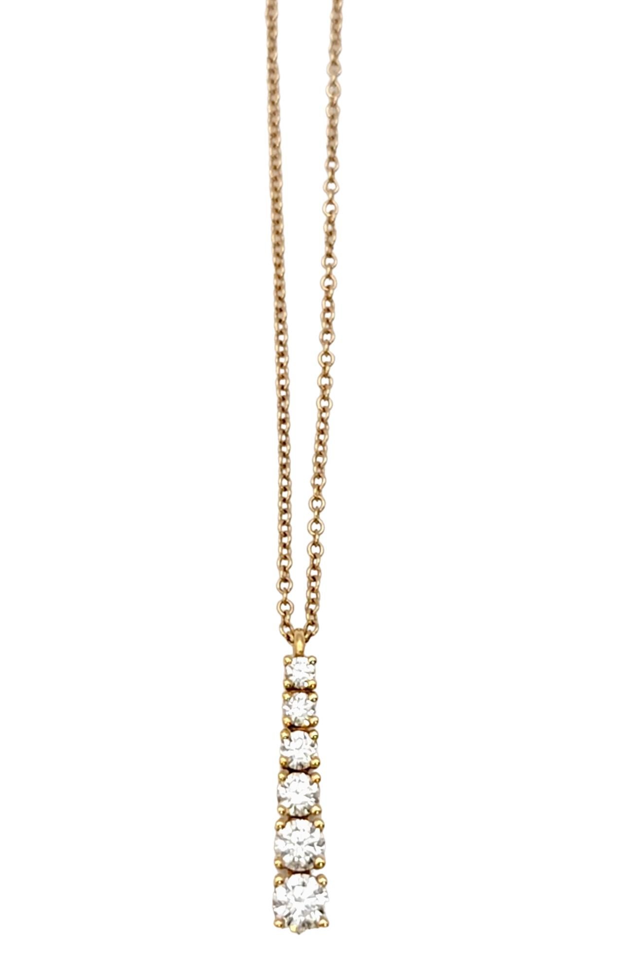 graduated diamond pendant
