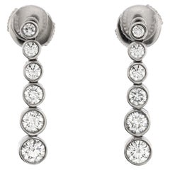 Tiffany & Co. Graduated Jazz Drop Earrings Platinum and Diamonds