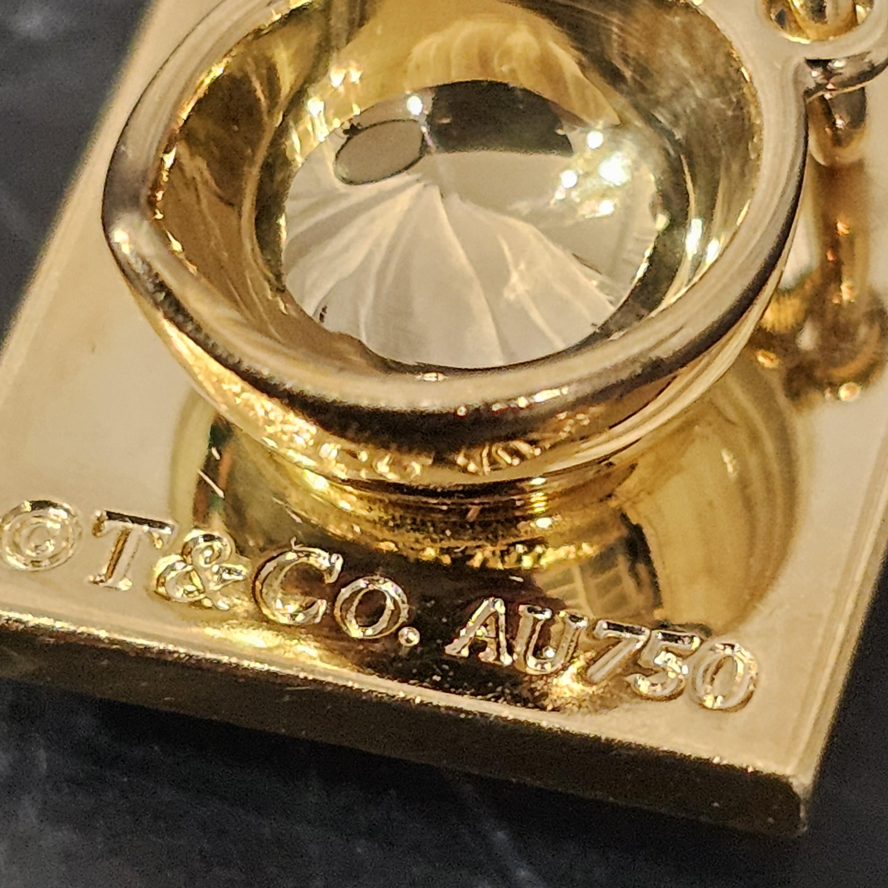 Tiffany & Co. Ciondolo Charm CAP Laurea Cappello Tassel Dangles Oro giallo 18k 2