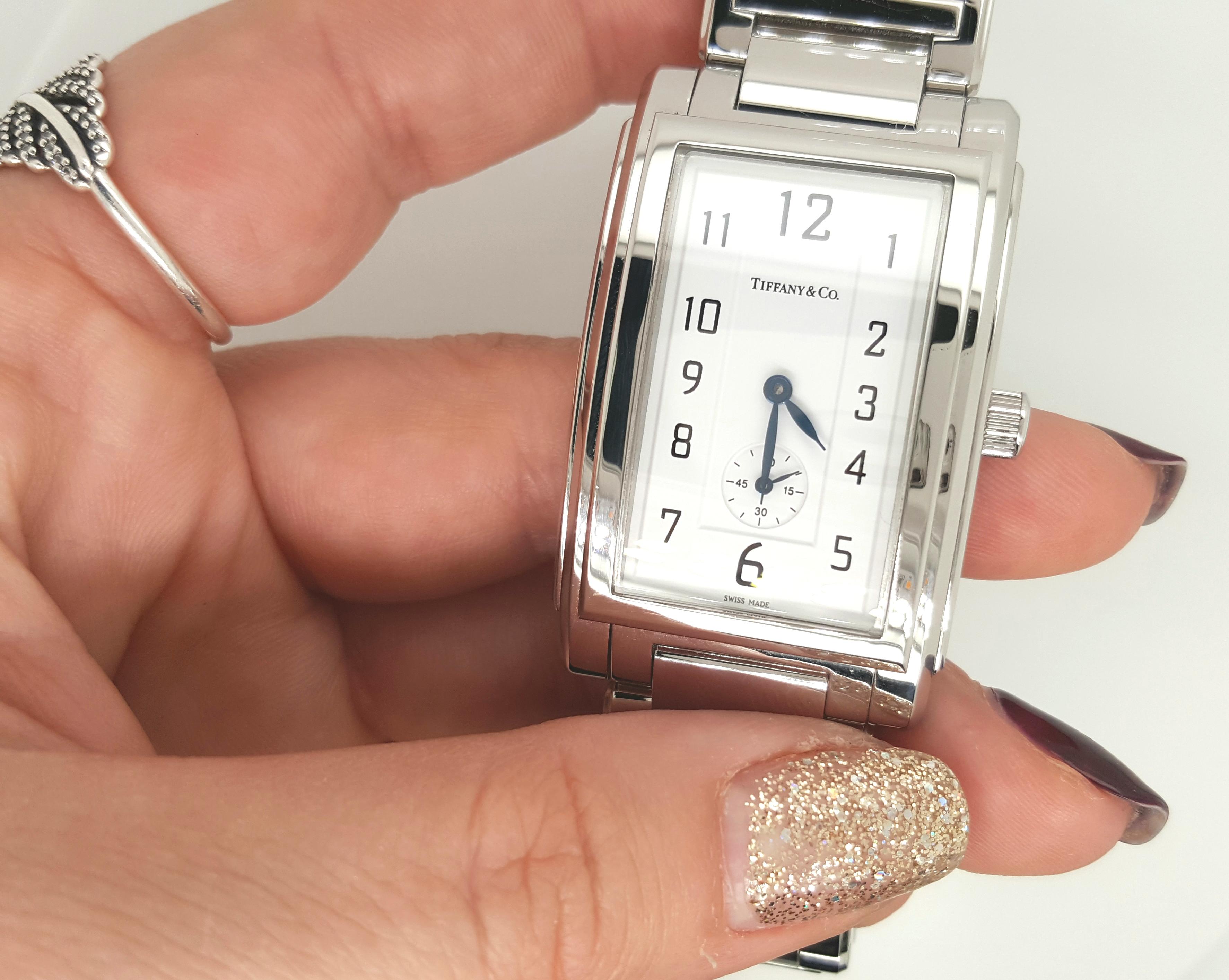 Tiffany & Co Grand Quartz Resonator Quartz Stainless Wristwatch 1