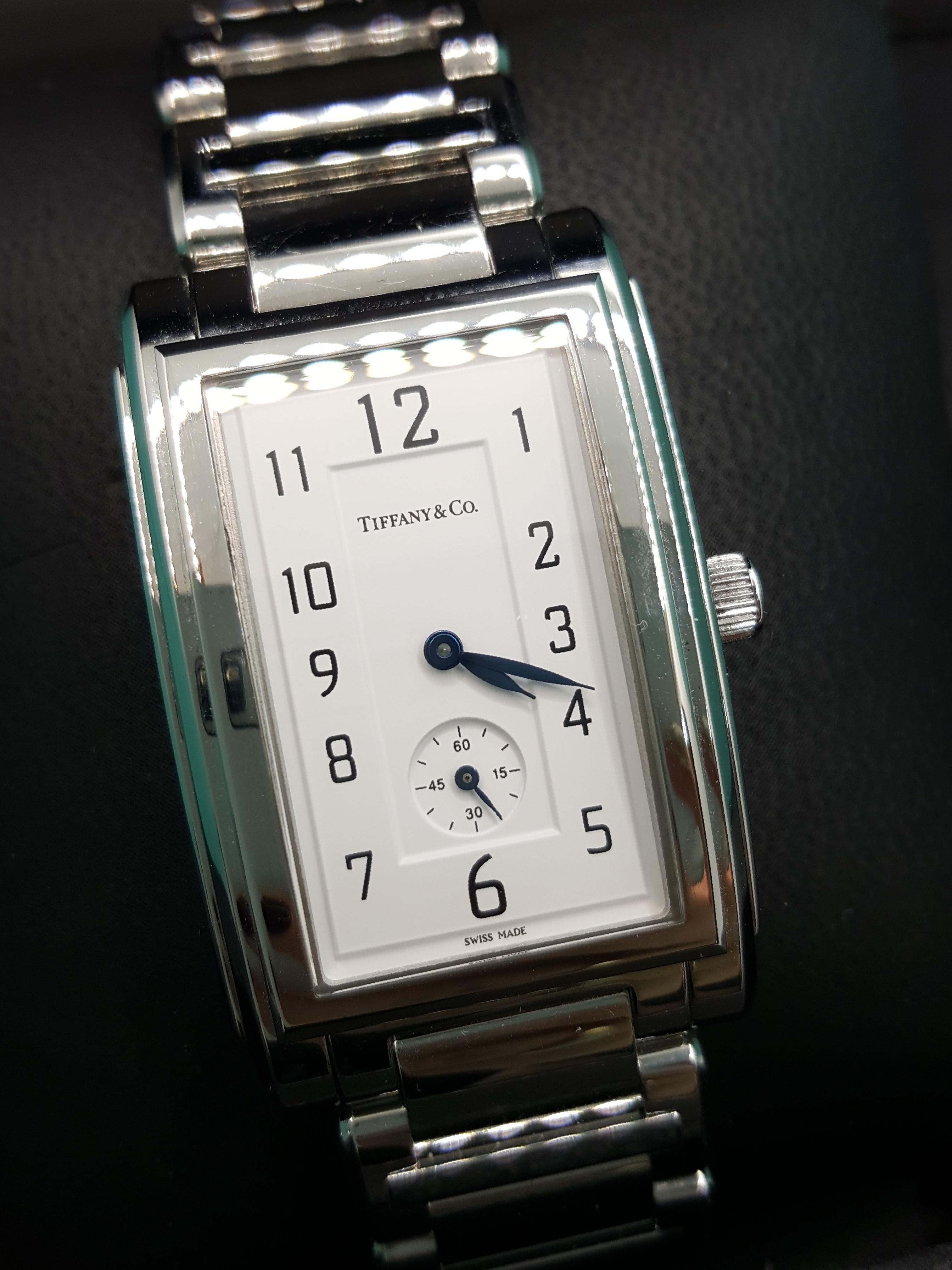 Tiffany & Co Grand Quartz Resonator Quartz Stainless Wristwatch 3
