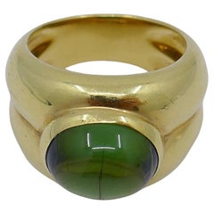 Vintage Tiffany & Co. Green Peridote 18k Gold Ladies Ring