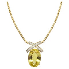 Tiffany & Co. Green Quartz and Diamond Collar Necklace by Paloma Picasso, c. 198