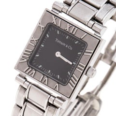Tiffany & Co. Grey Stainless Steel Atlas 30260324 Women's Wristwatch 23MM