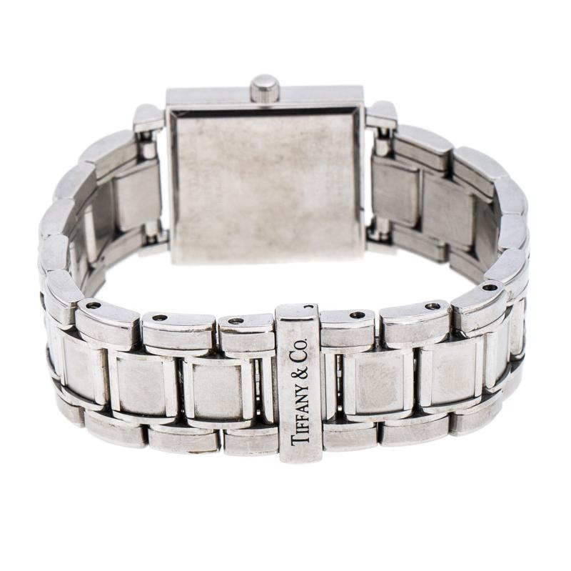 Tiffany & Co. Grey Stainless Steel Atlas 30260324 Women's Wristwatch 23MM 1