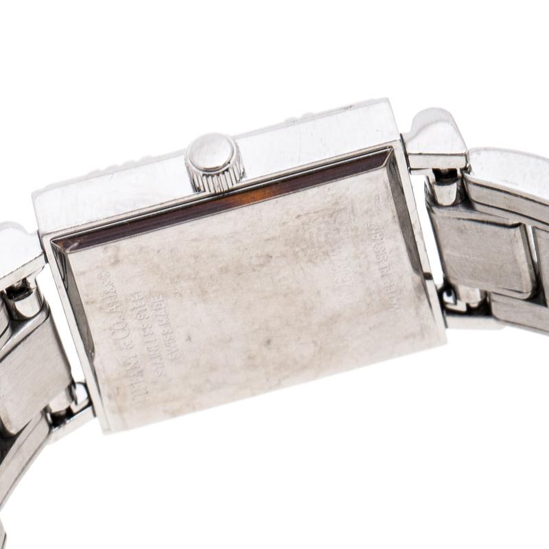 Tiffany & Co. Grey Stainless Steel Atlas 30260324 Women's Wristwatch 23MM 2