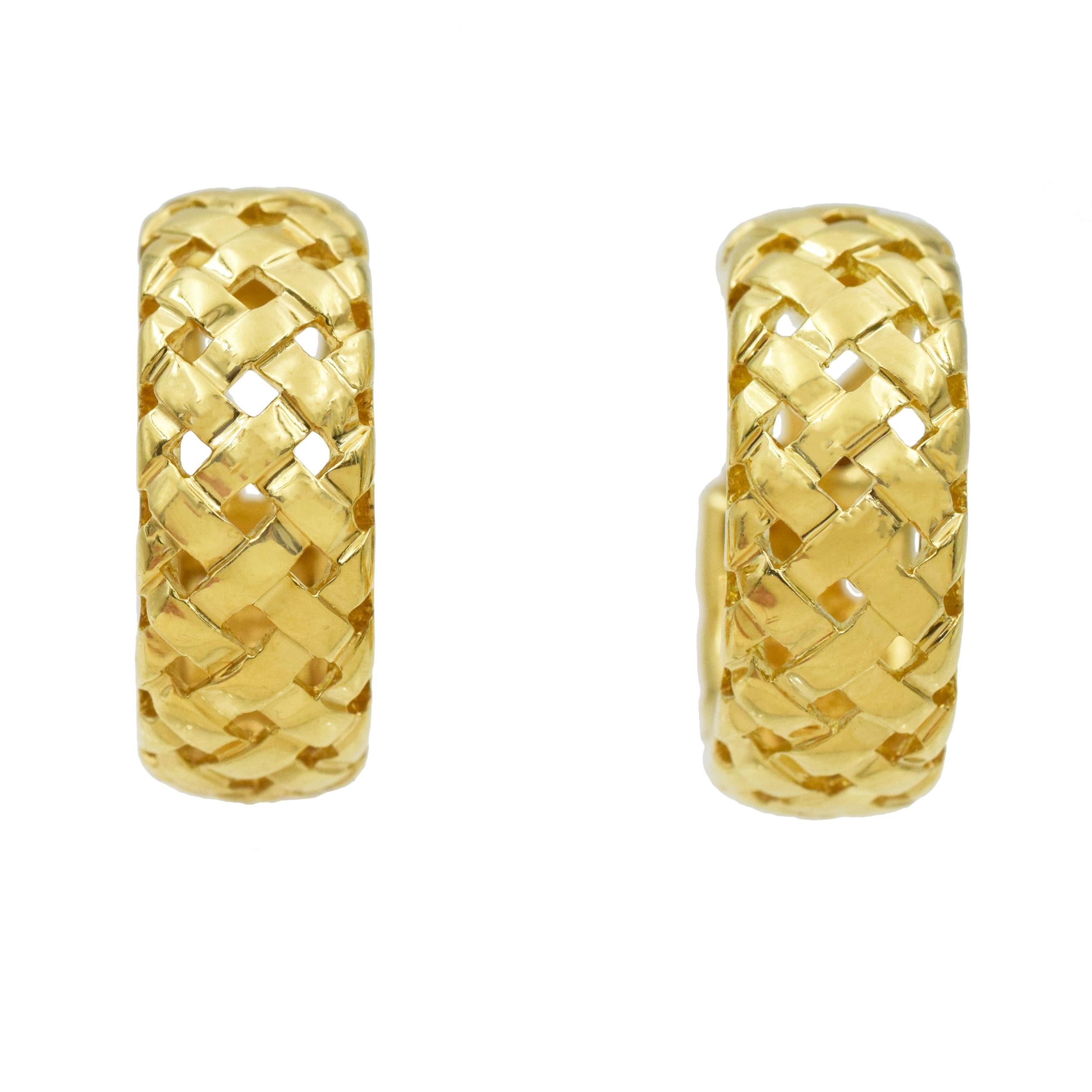 Tiffany & Co. Ensemble de bracelets, bagues et boucles d'oreilles en or 'Vannerie en vente 9