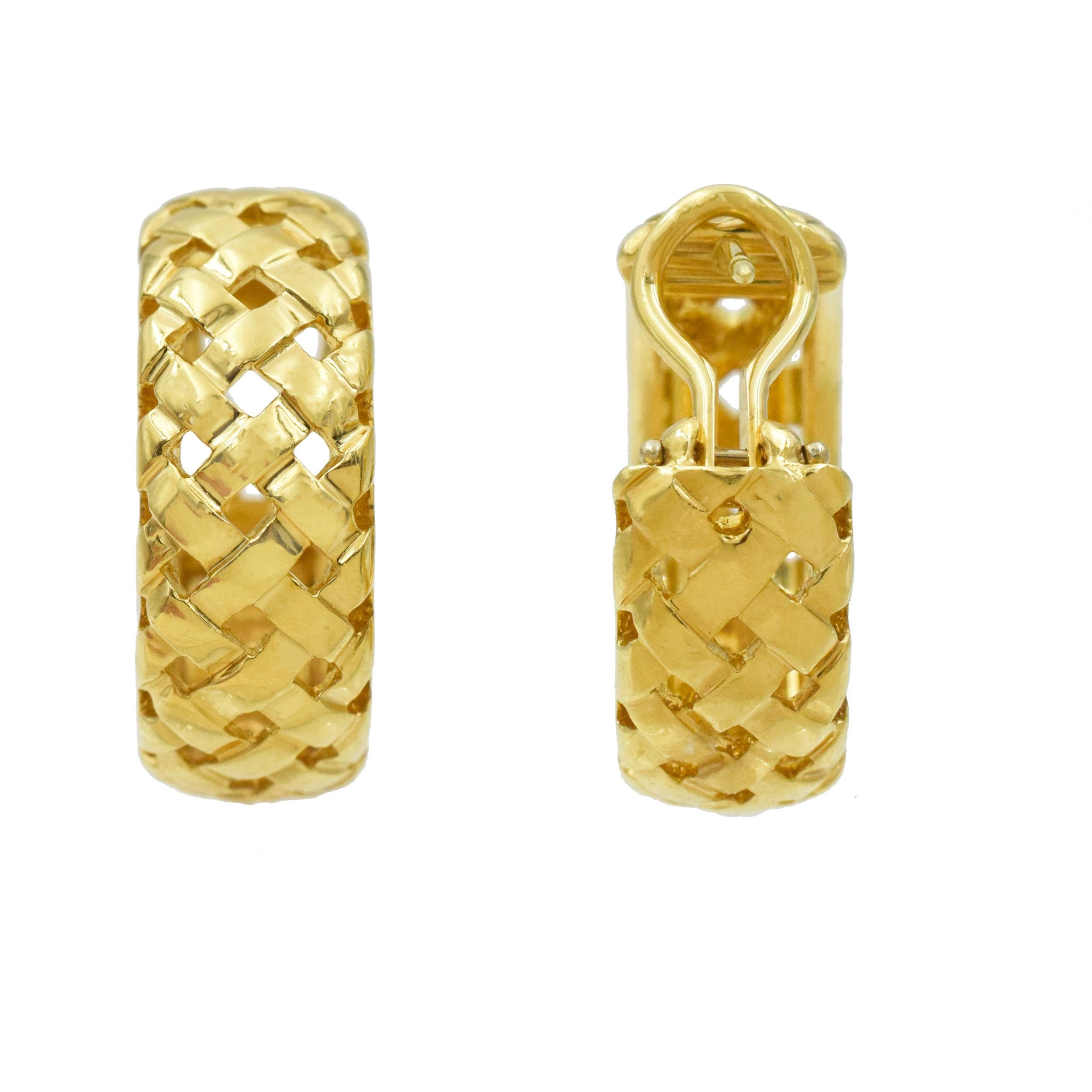 Tiffany & Co. Ensemble de bracelets, bagues et boucles d'oreilles en or 'Vannerie en vente 12