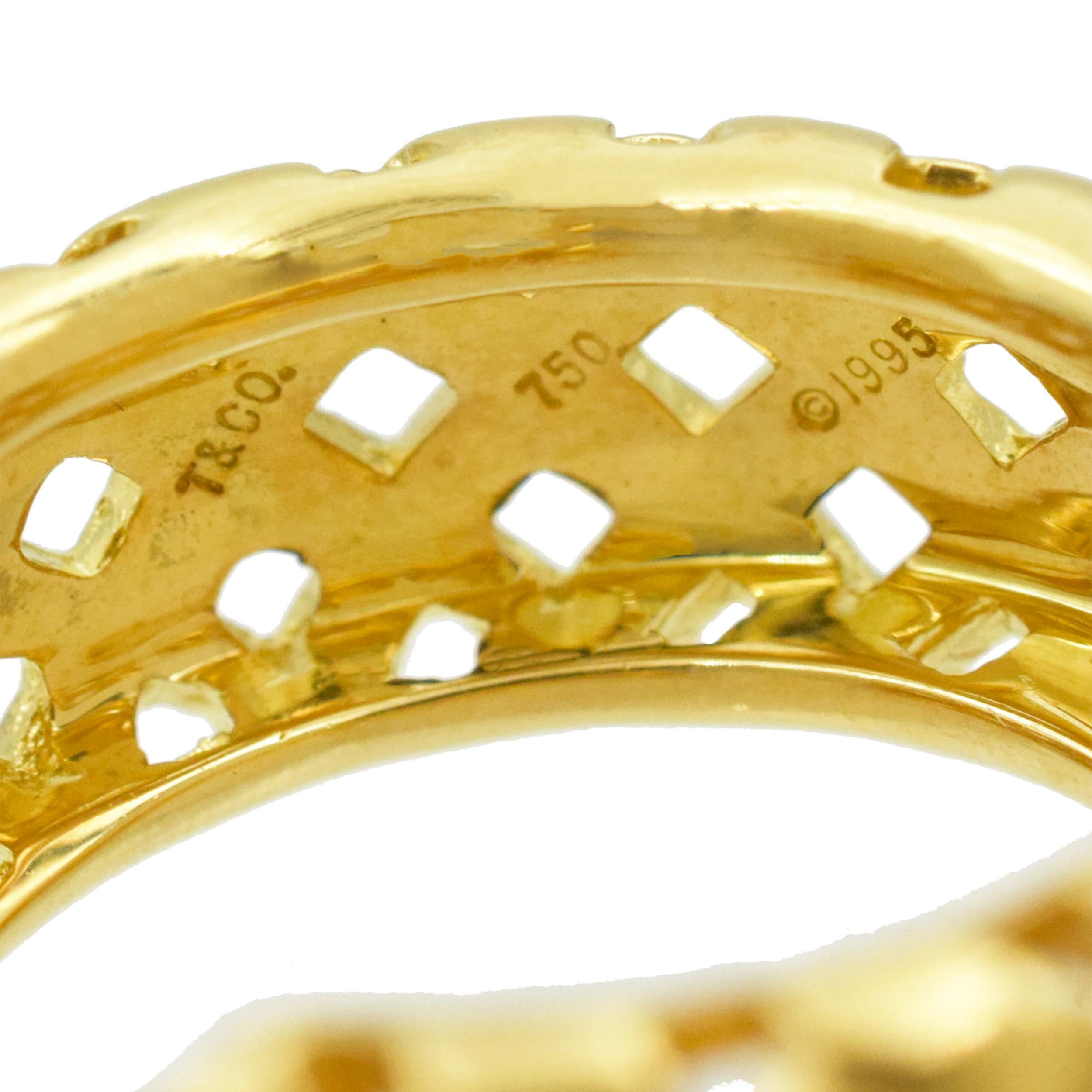 Tiffany & Co. Ensemble de bracelets, bagues et boucles d'oreilles en or 'Vannerie en vente 13