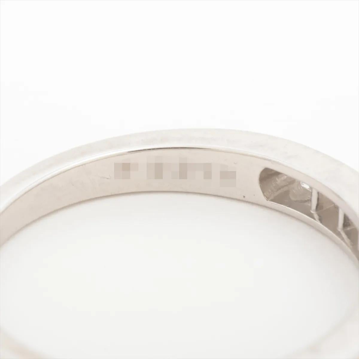 Women's Tiffany & Co. Half Circle Channel Setting Diamond Ring Platinum For Sale